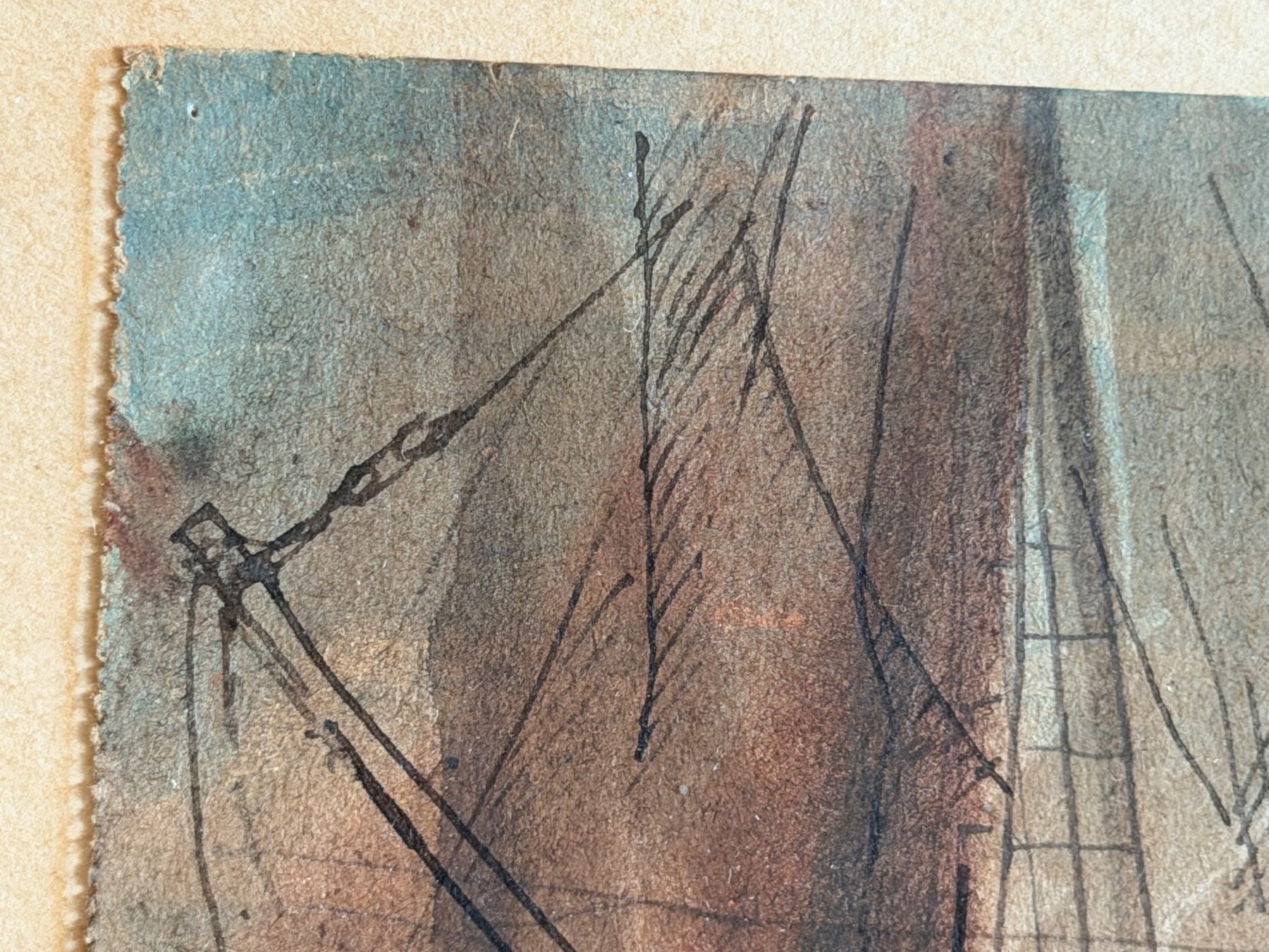 Dipinti: ERNST THOMS - Aquarell "Feldweg nach Warmsen" – Usato da Basel venduto da PAUL_ART 7