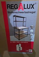 REGALUX Stufenschwerlastregal / Packtisch