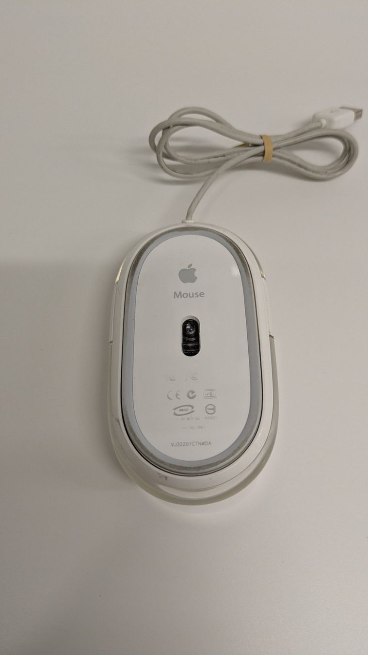 Apple Mouse: Apple Pro Mouse, USB Maus durchsichtig/weiss – Usato da Menziken venduto da mame18 2
