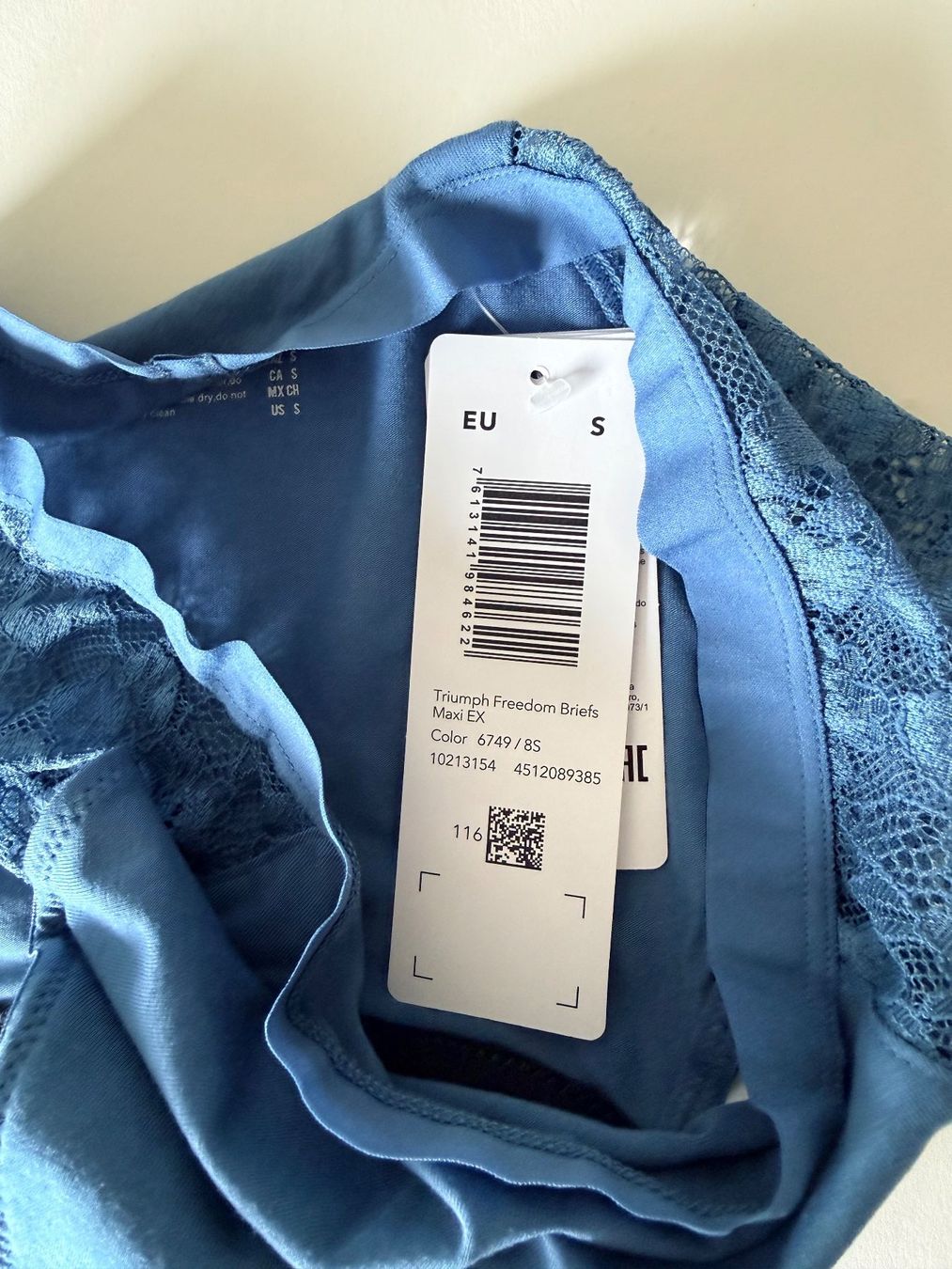 Triumph Sonstige Unterwäsche: TRIUMPH, FREEDOM Briefs Maxi,  Grösse S, Farbe Blau – Neu und originalverpackt aus Rudolfstetten von gst_g7xl 4