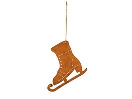 Schlittschuh Rostoptik Metall 20cm