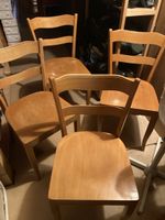 Stühle Holz 6 Stück neue Filze Restaurant Essstühle Wohnzimm