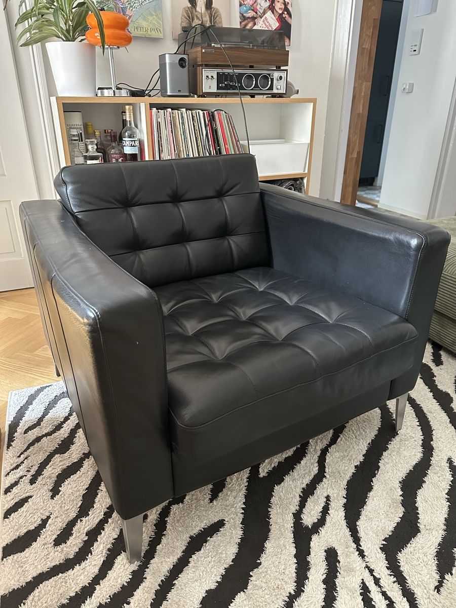 Ikea Poltrone: IKEA Landskrona Ledersessel schwarz – Usato da Zürich venduto da naesh01