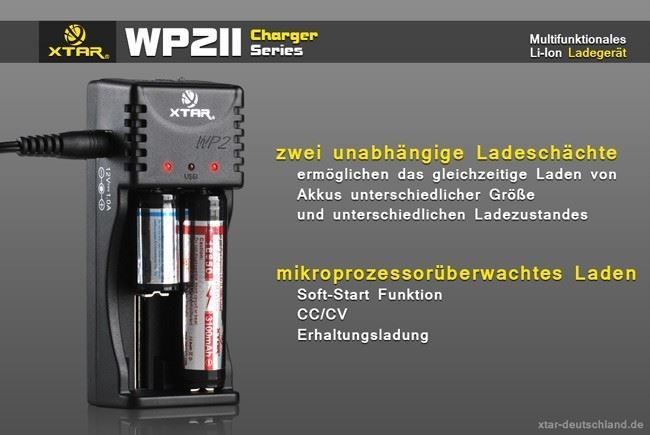 Batterie, Caricabatterie & Alimentatori: Ladegerät XTAR WP2 II – Nuovo e nell'imballaggio originale da Wildberg venduto da Adler77 2