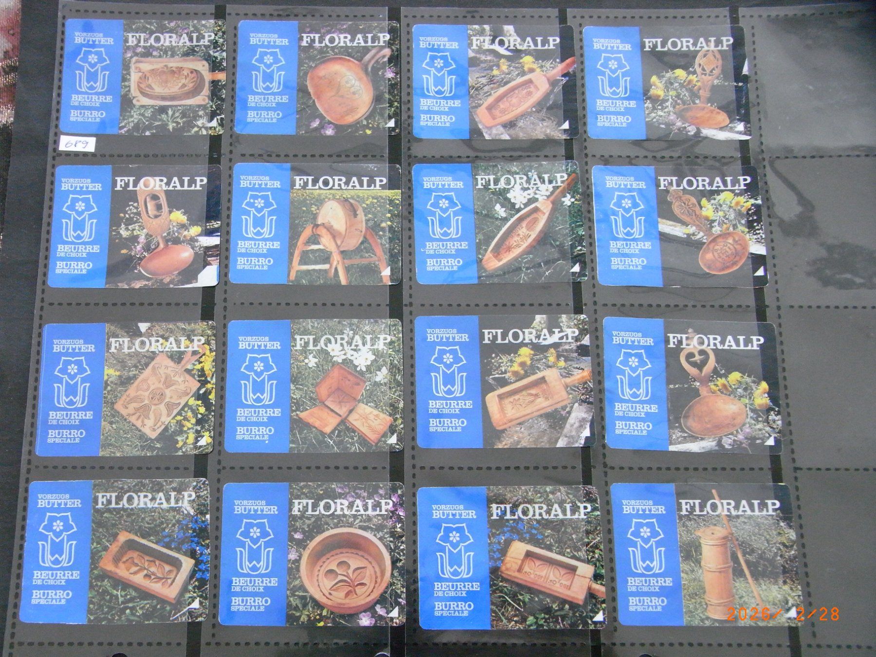 Kaffeerahmdeckel: 16 Butterdeckeli – Gebraucht aus Ittigen von Shetland1