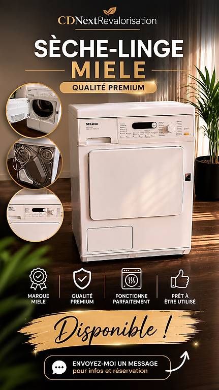 Machines à sécher: SÈCHE-LINGE MIELE  – D'occasion à Lausanne par CDNext.Nettoyage2025