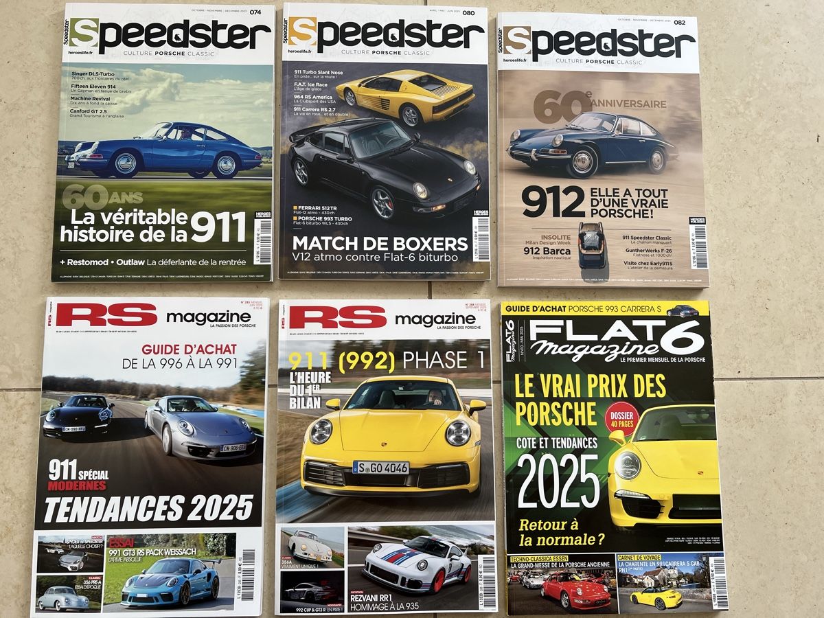 Riviste & Magazine: Porsche Magazine Speedster, Flat6, RS – Nuovo (secondo la descrizione) da Weesen venduto da Elmax1