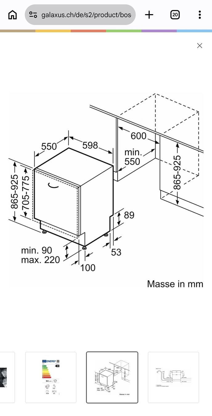 Bosch Lavastoviglie: Geschirrspüler Bosch  – Nuovo (secondo la descrizione) da Buchs SG venduto da mar_5dxr 6