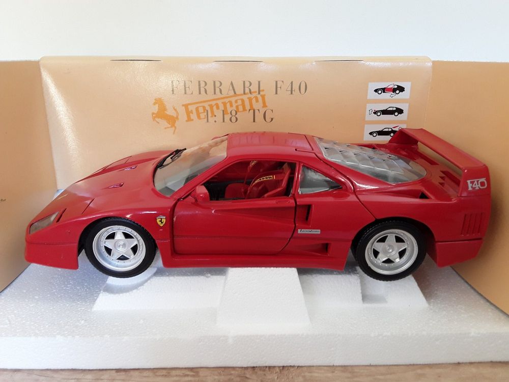 Tonka Polistil 1:18 - 1 - Coche a escala - Ferrari F40 - Hecho en