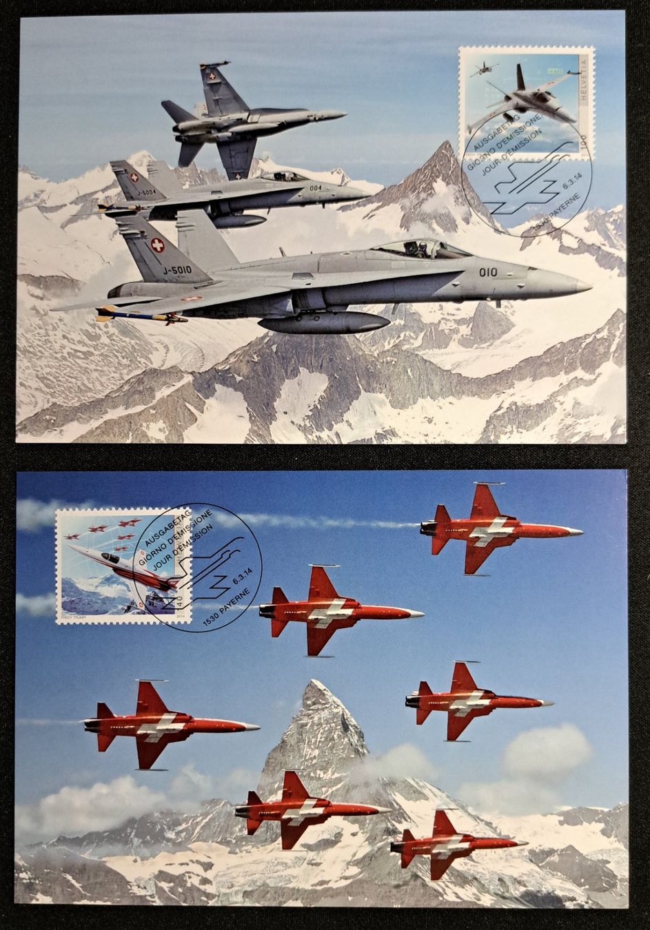 Alle Briefmarken: Maximumkarte 100 Jahre Schweizer Luftwaffe – Gebraucht aus Unterägeri von PhilatelieStudiger