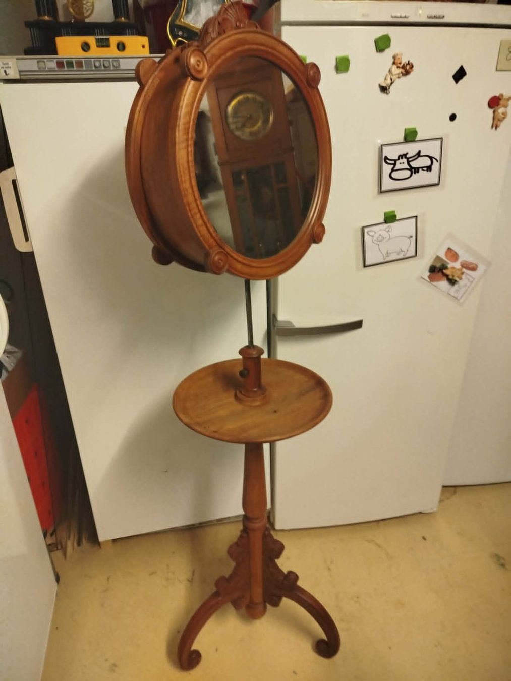 Specchi: Support de rasage ou miroir de maquillage réglable – Usato da La Chaux-de-Fonds venduto da Emmaus2300CDF 1
