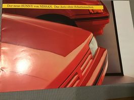 Nissan Sunny Verkaufsprospekt 20 Seiten Dezember 1986
