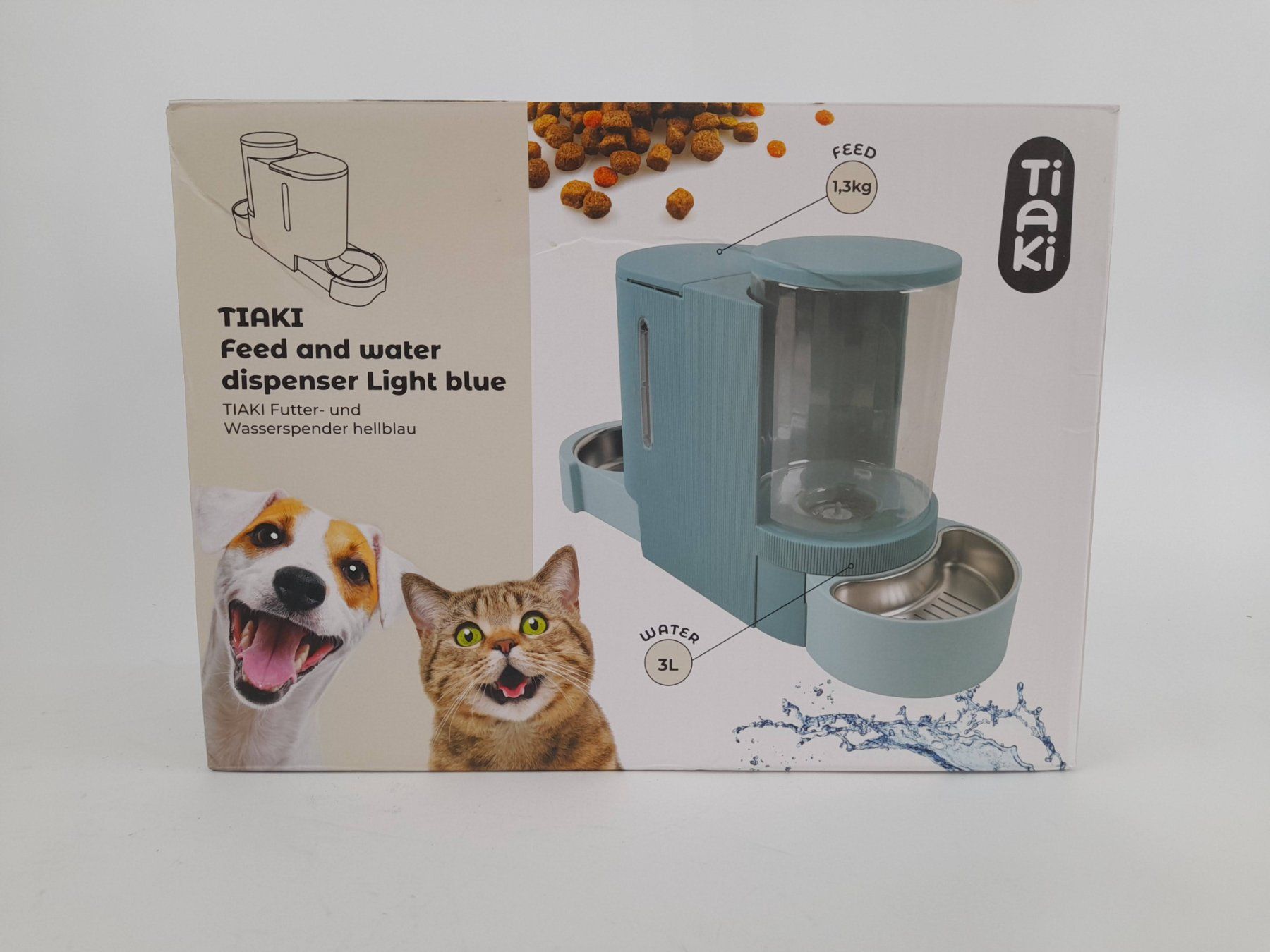 Mangimi: TIAKI Futter- und Wasserspender hellblau – Usato da Liebefeld venduto da Restwert_Liebefeld 3