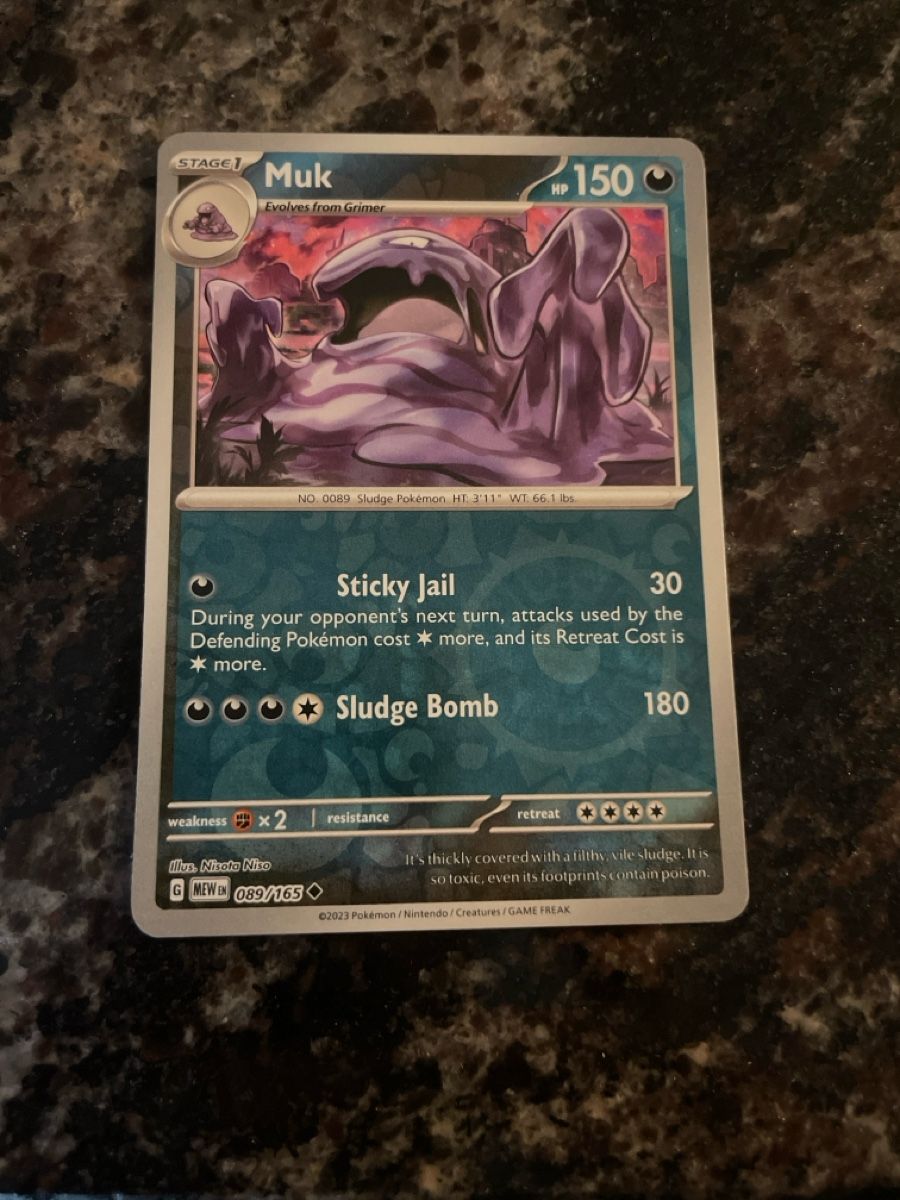 Pokémon Carte collezionabili: Muk 089/165 Reverse Holo Pokemon 151 – Usato da Bazenheid venduto da Toulouse12