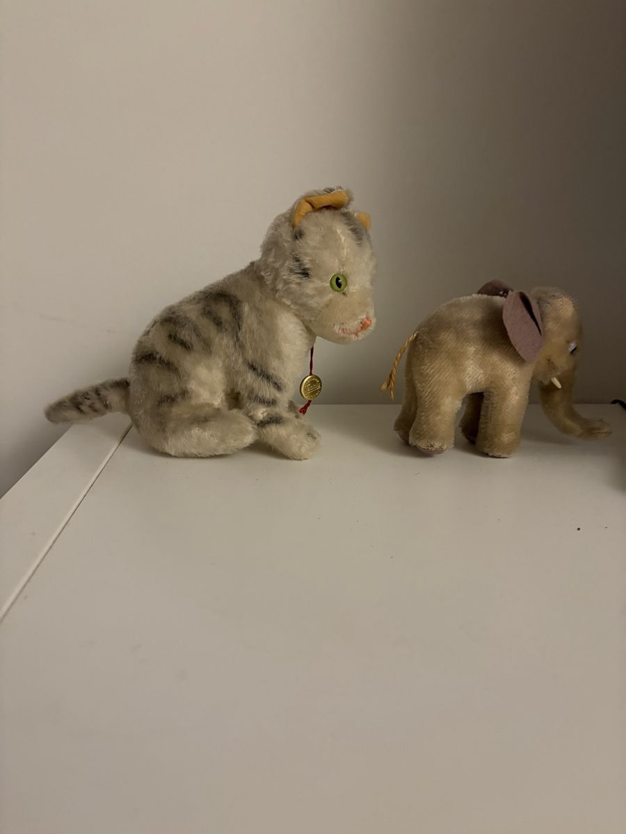 Steiff Giocattoli: Elefant von Steiff , Katze von Hermann  – Usato da Hochfelden venduto da larson27 1