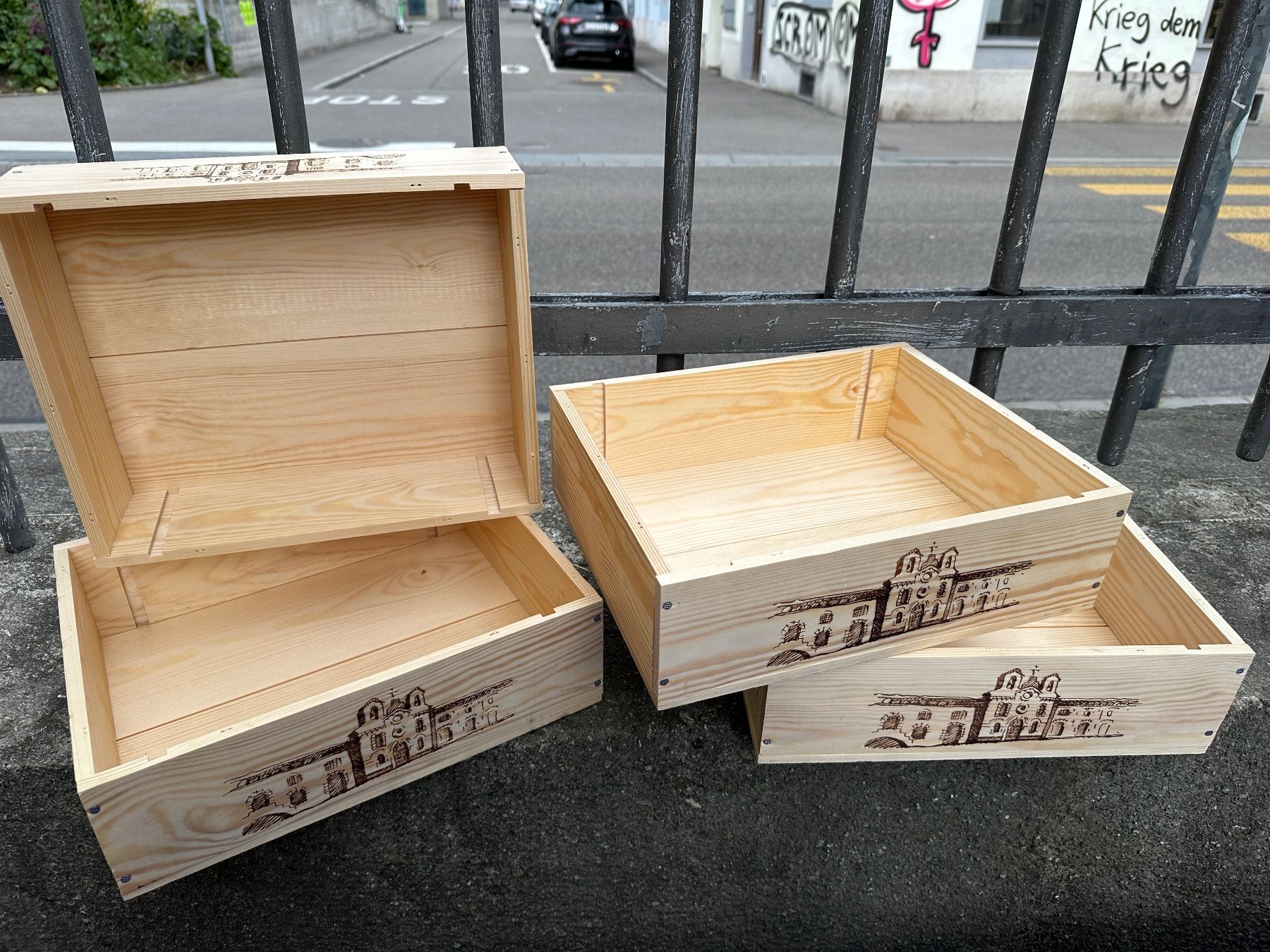 Altro: 1 Stk. schöne 3er Weinkiste – Usato da Zürich venduto da atlantis77 6