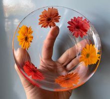 2er-Set Sonnenblumen-Glasschalen