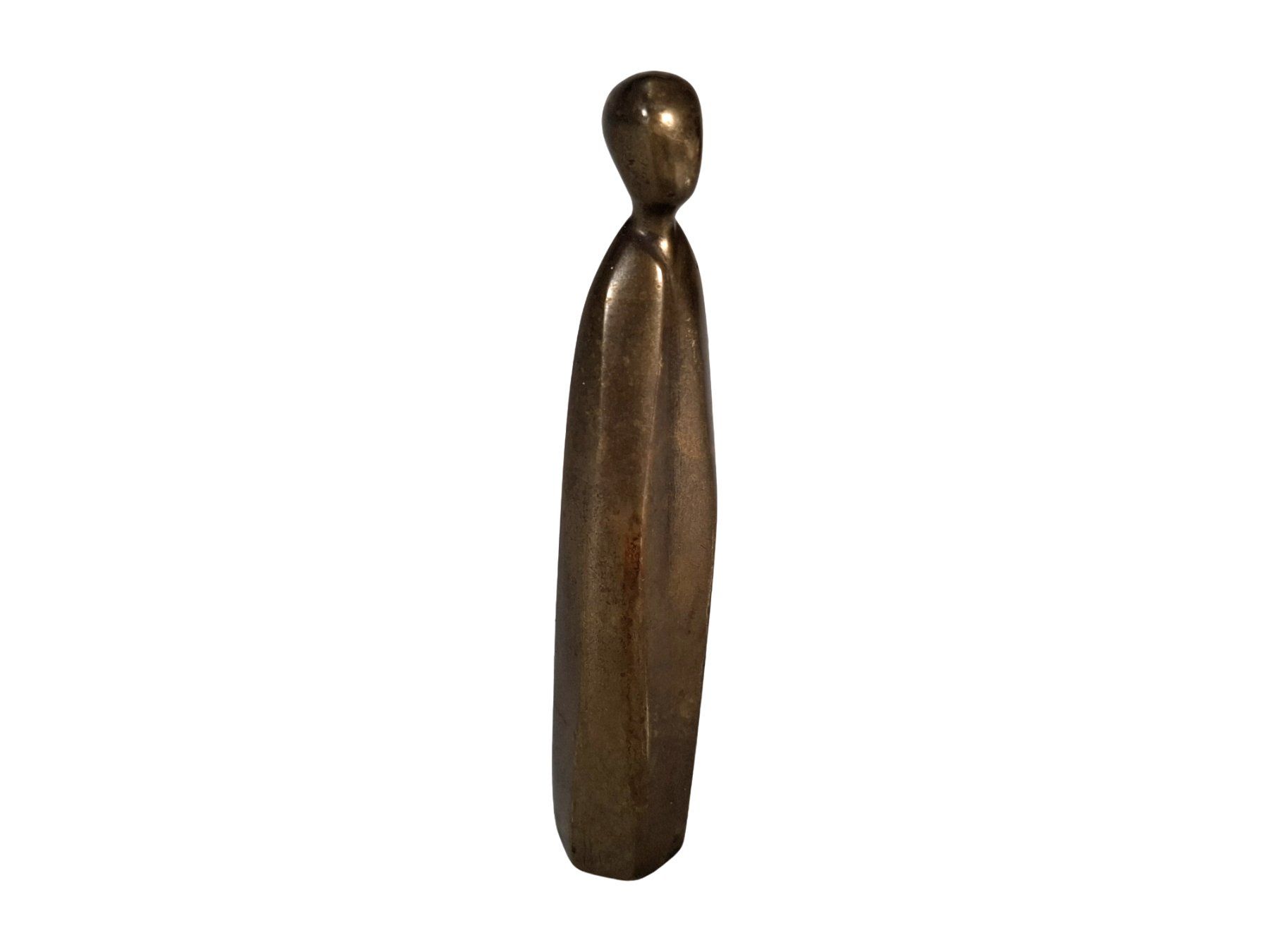 Statuette: Abstrakte Stehfigur in Messingfarbe – Usato da Wil SG venduto da Restwert_Wil 2