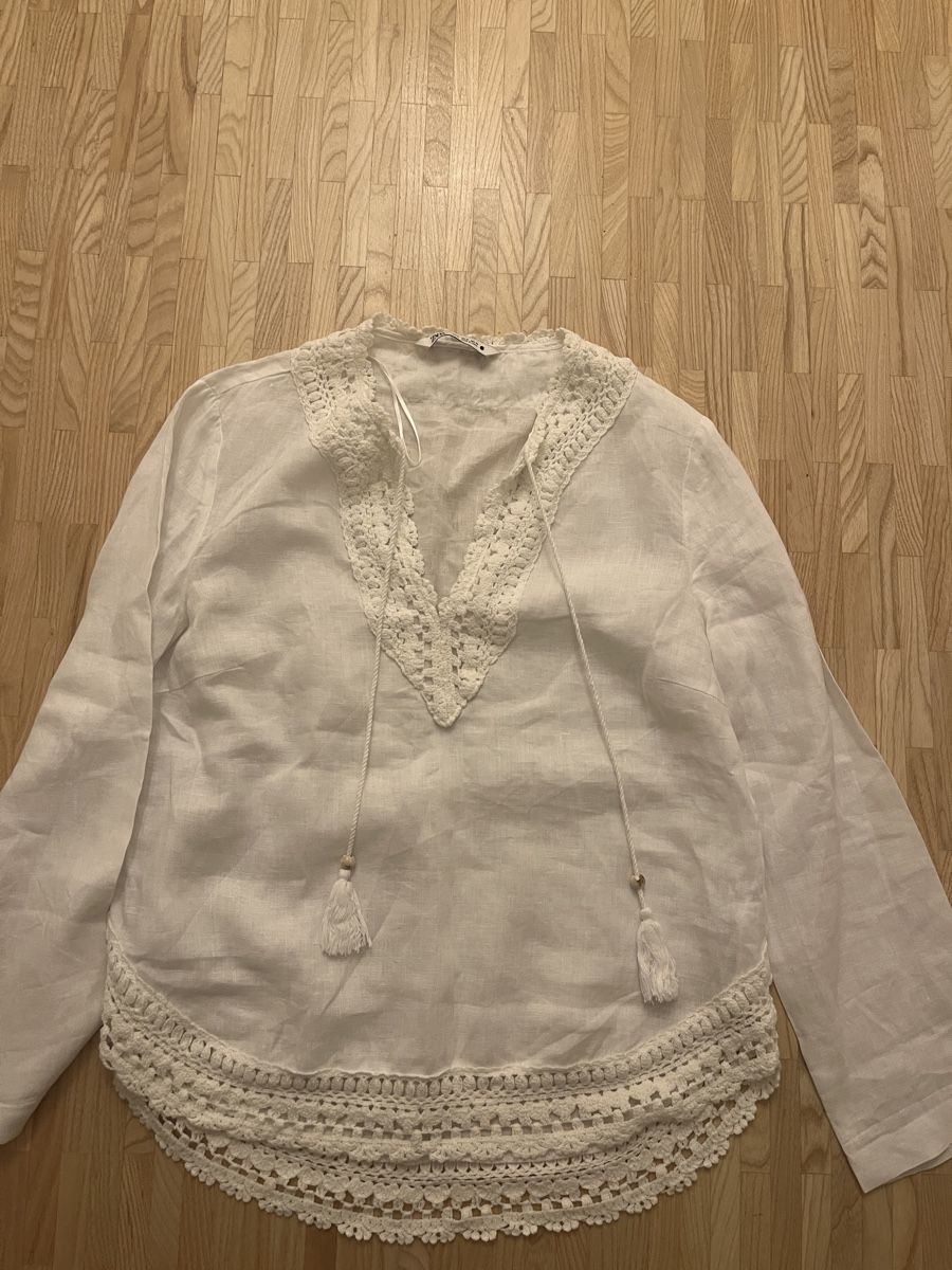 Zara Camicette: Leinenbluse Zara Gr. M – Usato da St. Gallen venduto da elli18