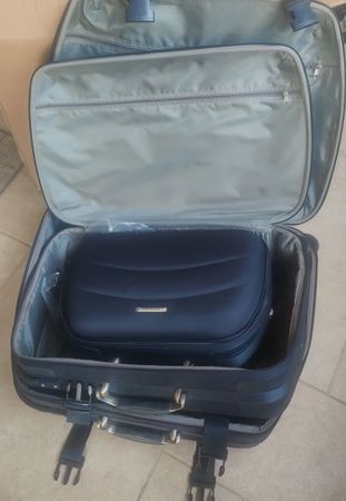 Reisetaschen Set Dunkelblau, gut erhalten