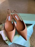 Aquazzura Slingpumps Leder cognac Grösse 38 neu