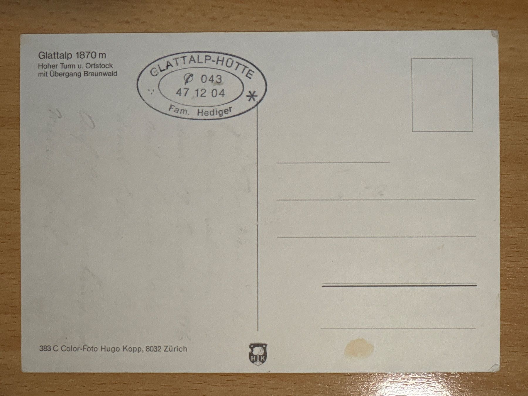 Cartoline postali: Ansichtskarte Glattalp mit Kühen – Usato da Ibach venduto da lisch3 1