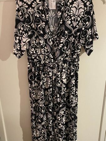 JUMPSUIT SCHWARZ-WEISS DAMEN
