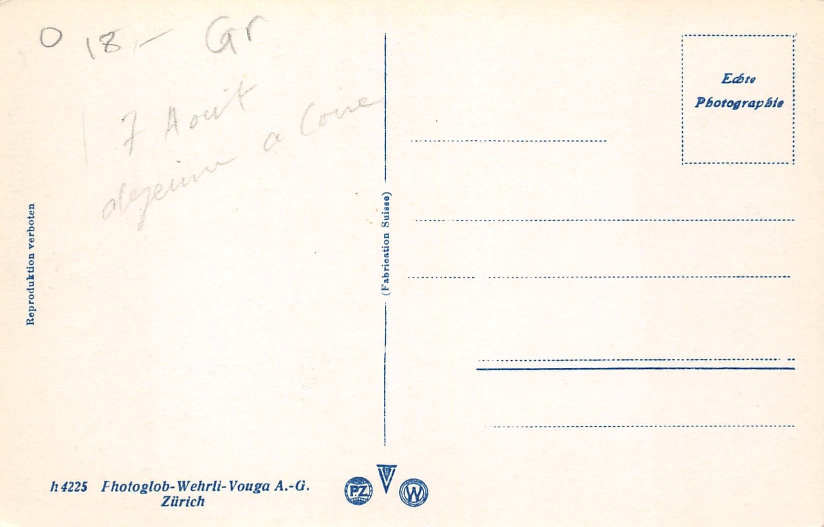 Ansichtskarten: 2x Chur, Hofplatz, Hofkirche – Gebraucht aus Ottikon b.Kemptth. von Neptun1974 1