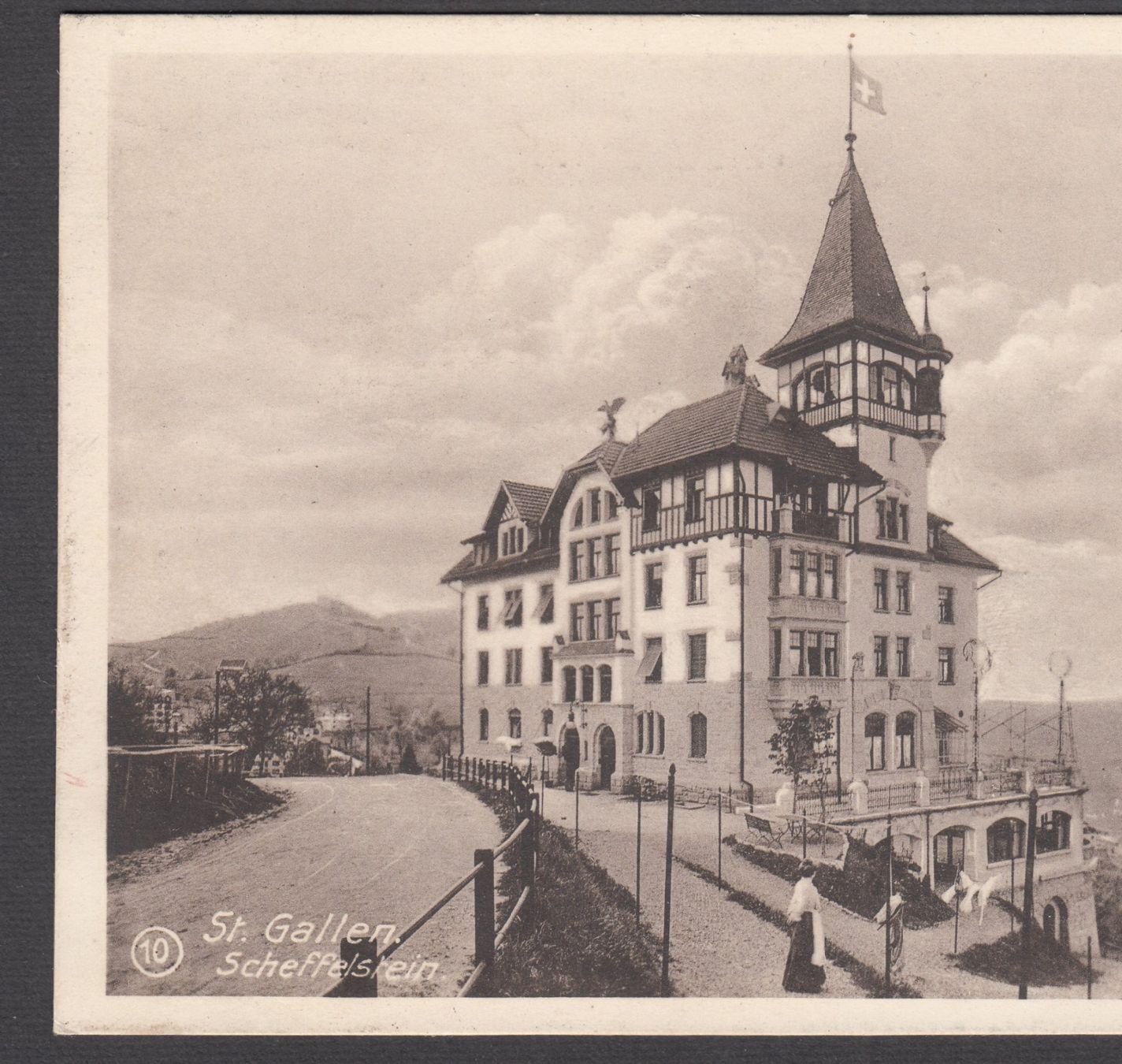 Ansichtskarten: Historische Ansichtskarte St. Gallen, Scheffelstein 1917 – Neu und originalverpackt aus Brienz BE von Diliplunz 1