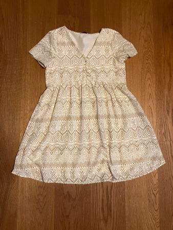 Kleid ONLY gemustert beige Grösse S guter Zustand