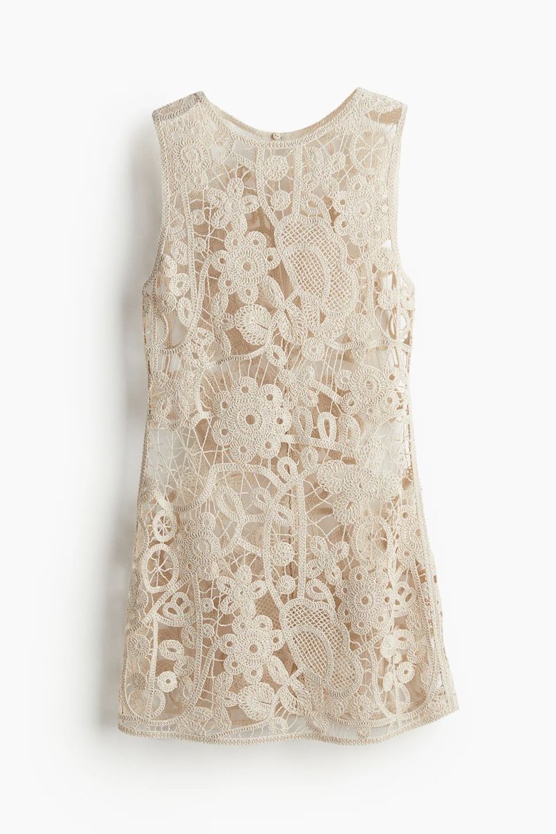 H&M Vestiti: H&M Strandkleid, Crochet Boho Kleid Gr. S – Usato da Zürich venduto da _luise_