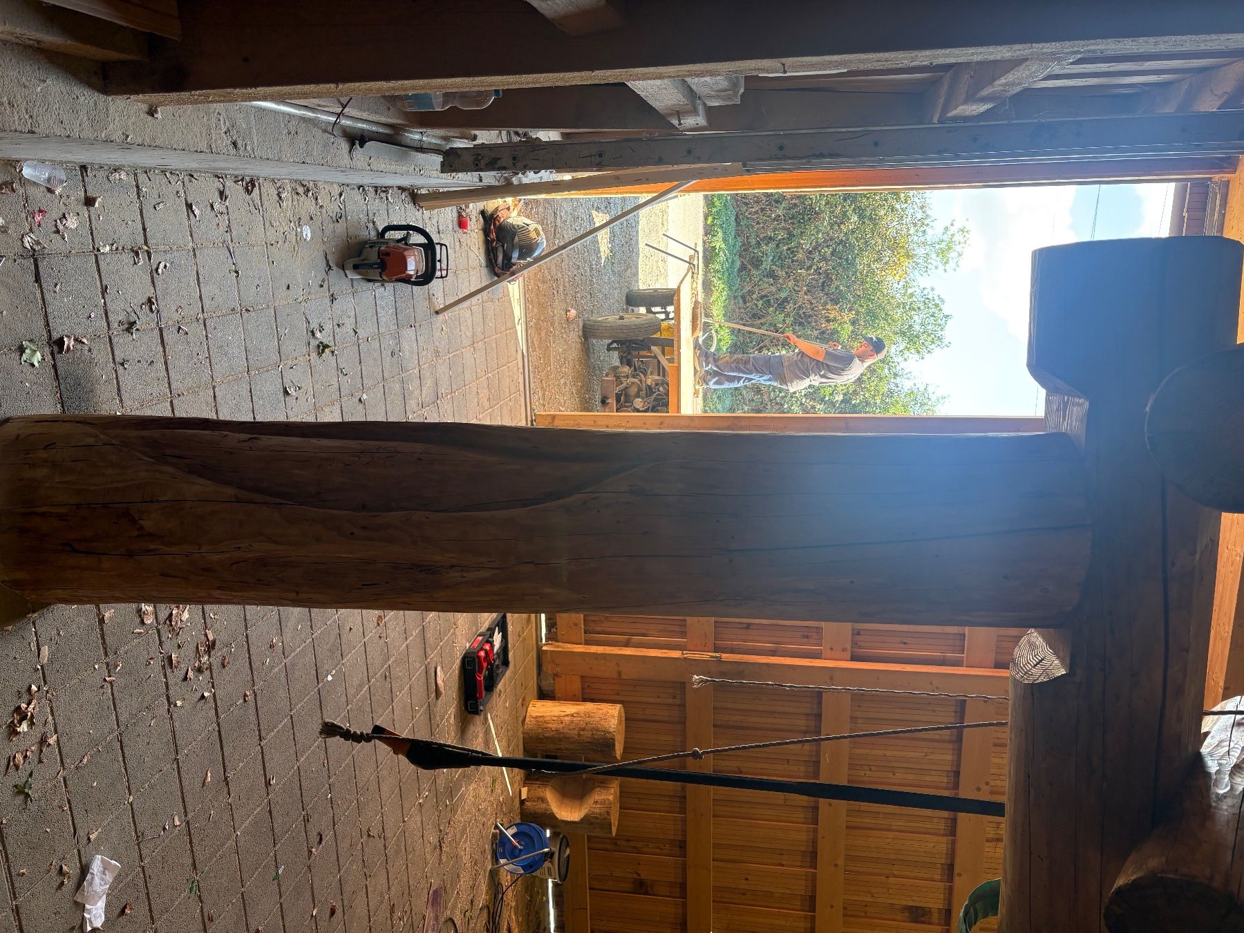 Articoli in legno: Tor aus Holzstämme – Usato da Döttingen venduto da leo_6jbj 1