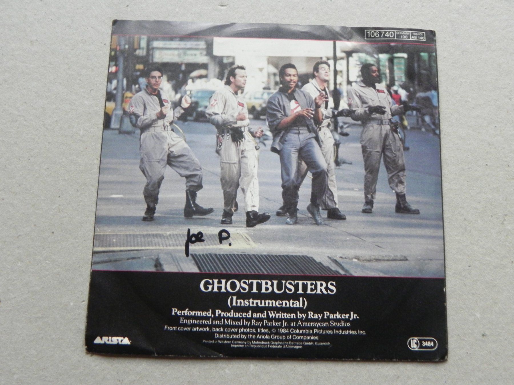 Dischi in vinile: Single 7"  Rock Pop Soundtrack Top Hit Ghostbuster 1984 – Usato da Siebnen venduto da krimsie 1