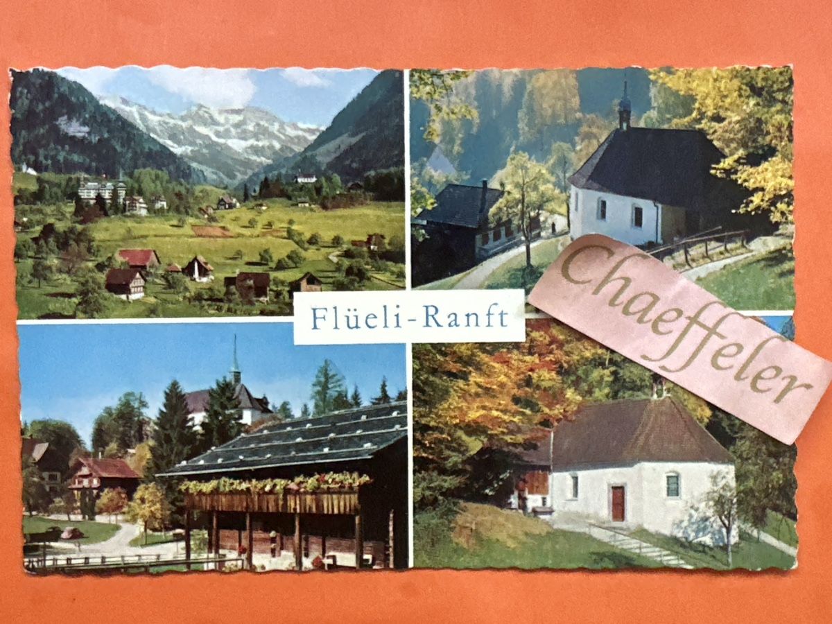 Ansichtskarten: Ansichtskarte 1961 Flüeli-Ranft – Gebraucht aus Zürich von Chaeffeler