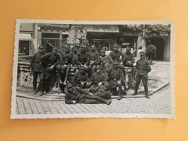 Photokarte Militär Soldaten Gruppenfoto wohl Deutschland