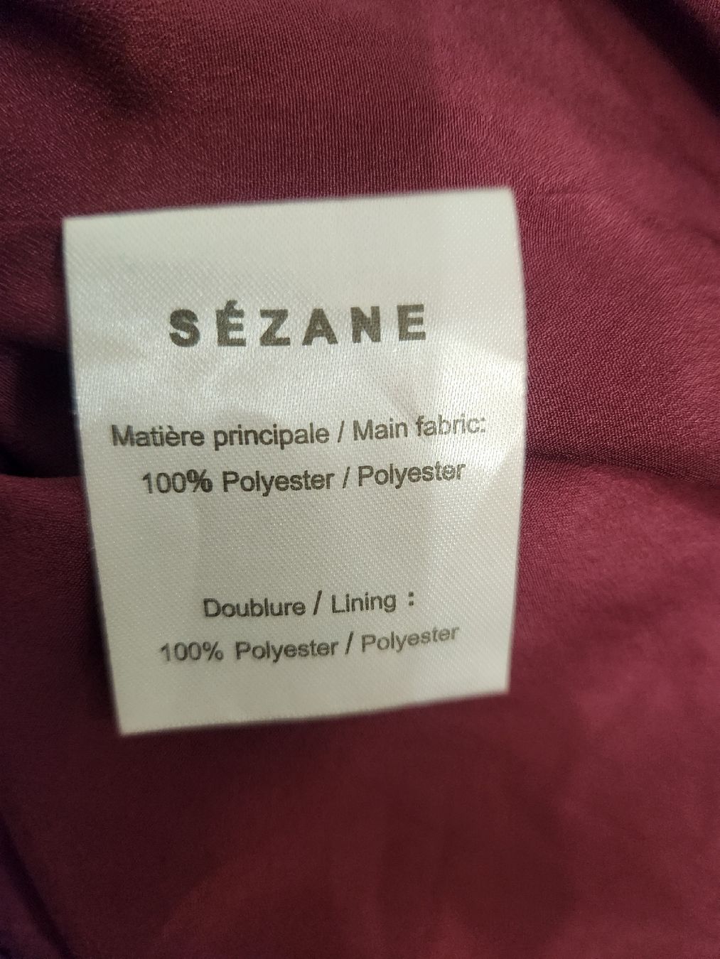 Sezane Chemisiers: Blouse Sézane bordeaux taille 42 – D'occasion à Niedergösgen par Eva2410 5