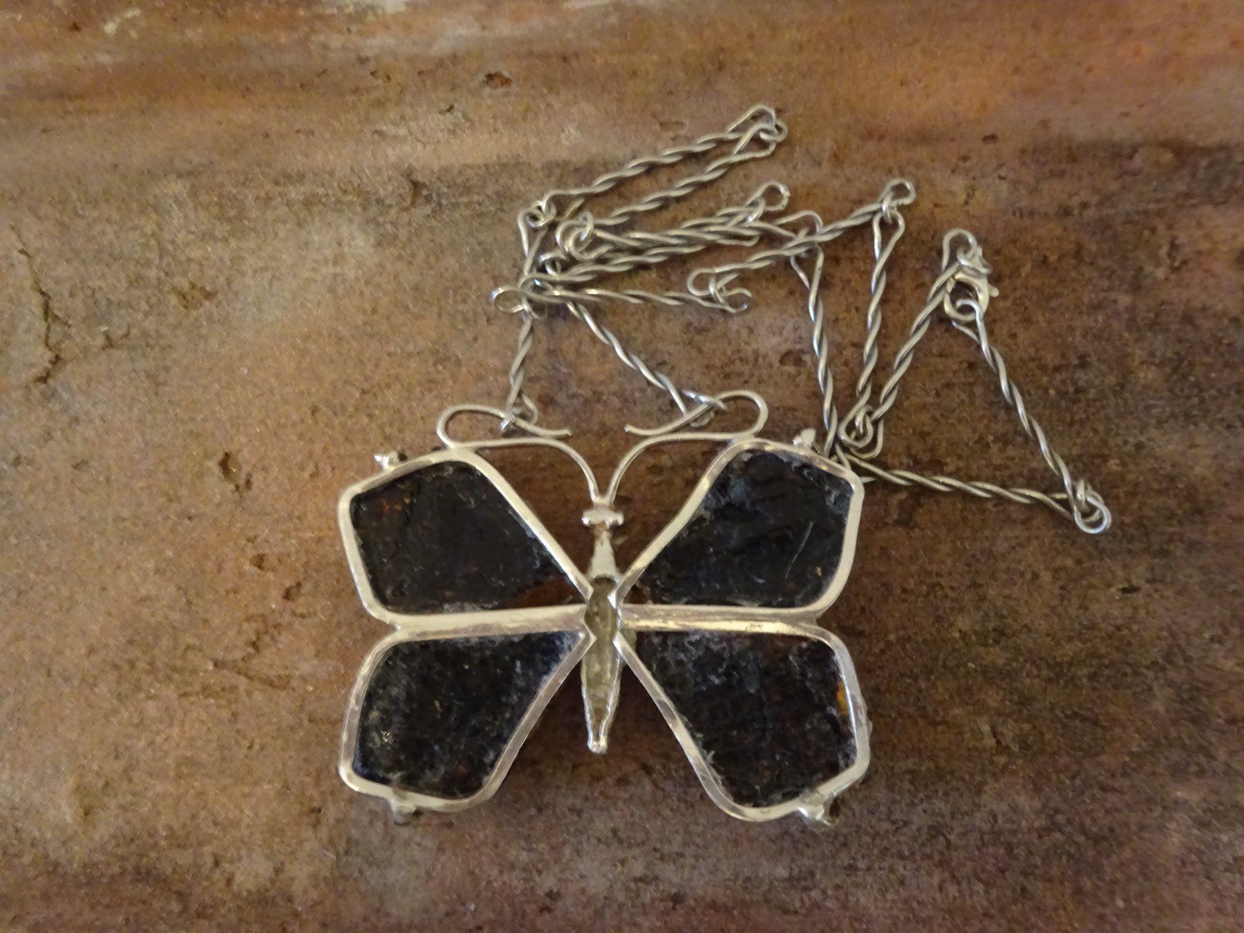 Catenine: Kette Schmetterling Bernstein / 925 S – Usato da Esslingen venduto da FetteSchnecke 5