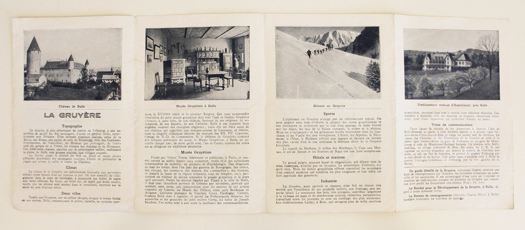 Documents: PROSPEKT "LA GRUYÈRE", ca. 1920 – D'occasion à St. Gallen par modernetc 2