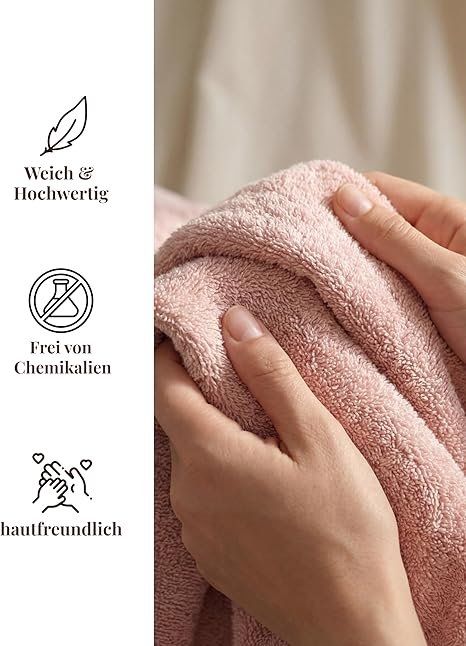 Accappatoi: Damen Bademantel Extra Lang Baumwolle Kapuze – Nuovo e nell'imballaggio originale da Suhr venduto da SchnapperCH 3