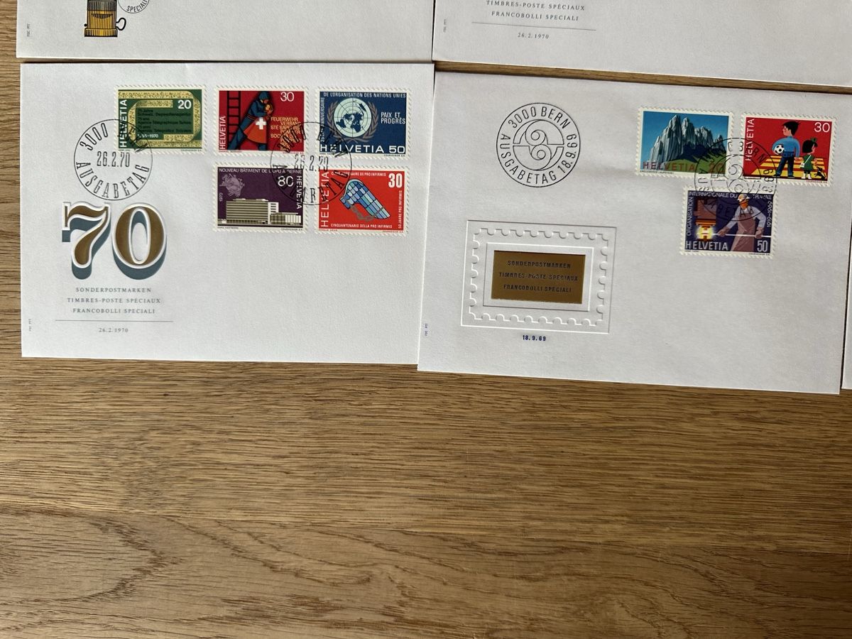Tous les timbres: Schweiz - 12x FDC SONDERPOSTMARKEN – D'occasion à Schmitten / FR par Samsara169 3