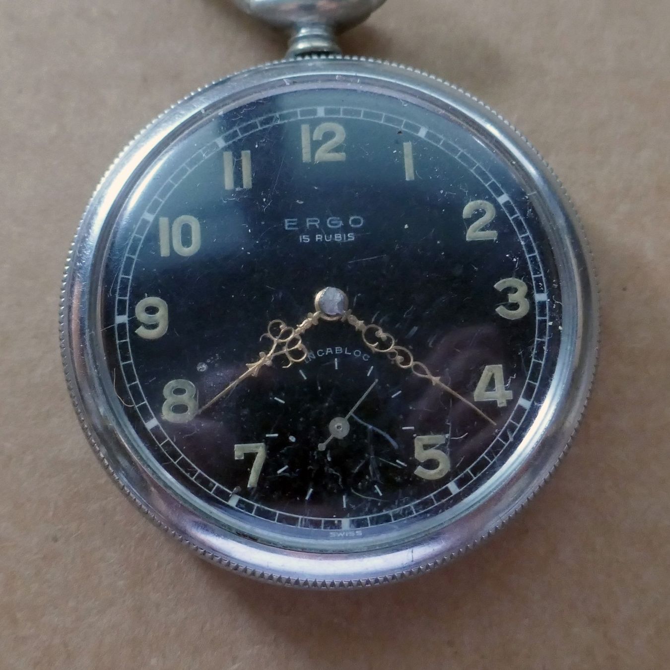 Orologi: Ergo Taschenuhr - Swiss – Usato da Ehrendingen venduto da Wolfmanjack 1