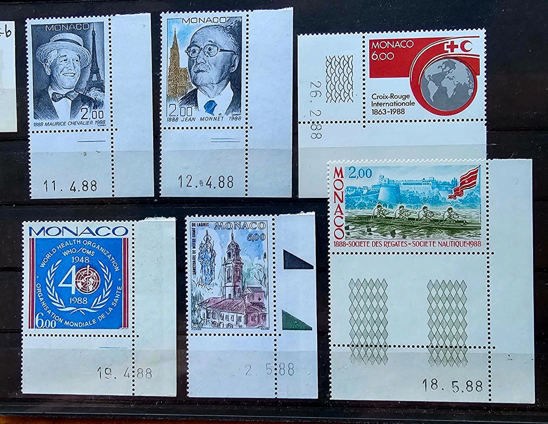 Alle Briefmarken: MONACO  coins datés neufs **, 1988 – Neu (gemäss Beschreibung) aus Les Valettes von Nuba1