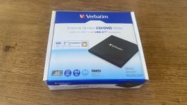Verbatim Externer Slimline CD/DVD Writer USB-C neu