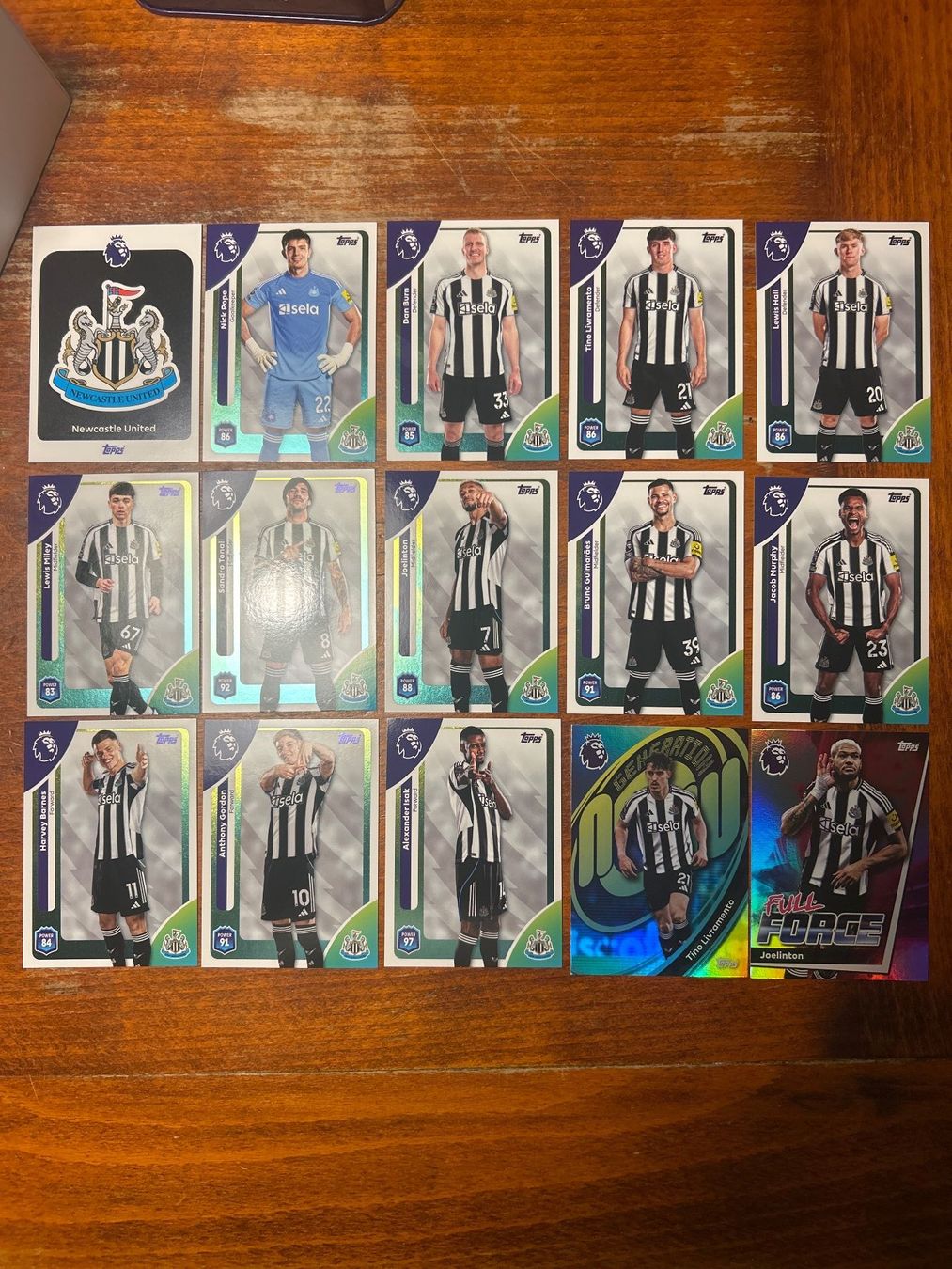 Topps Sammelbilder & Trading cards: Topps Premier League 2026 Newcastle Teamset – Neu (gemäss Beschreibung) aus Zürich von sfr_77p9