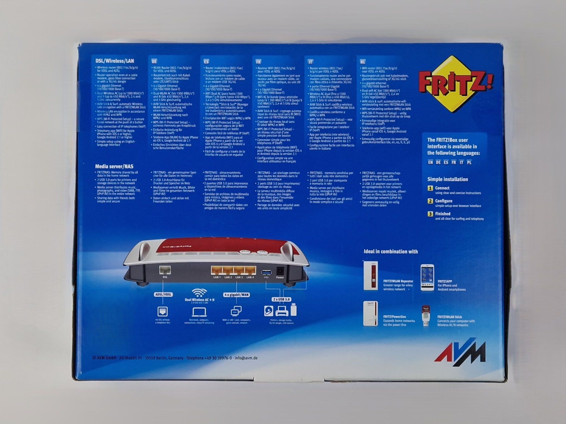 Fritz Modem & Router: Fritz!Box 3490 von AVM – Nuovo e nell'imballaggio originale da Basel venduto da Restwert_Basel 1
