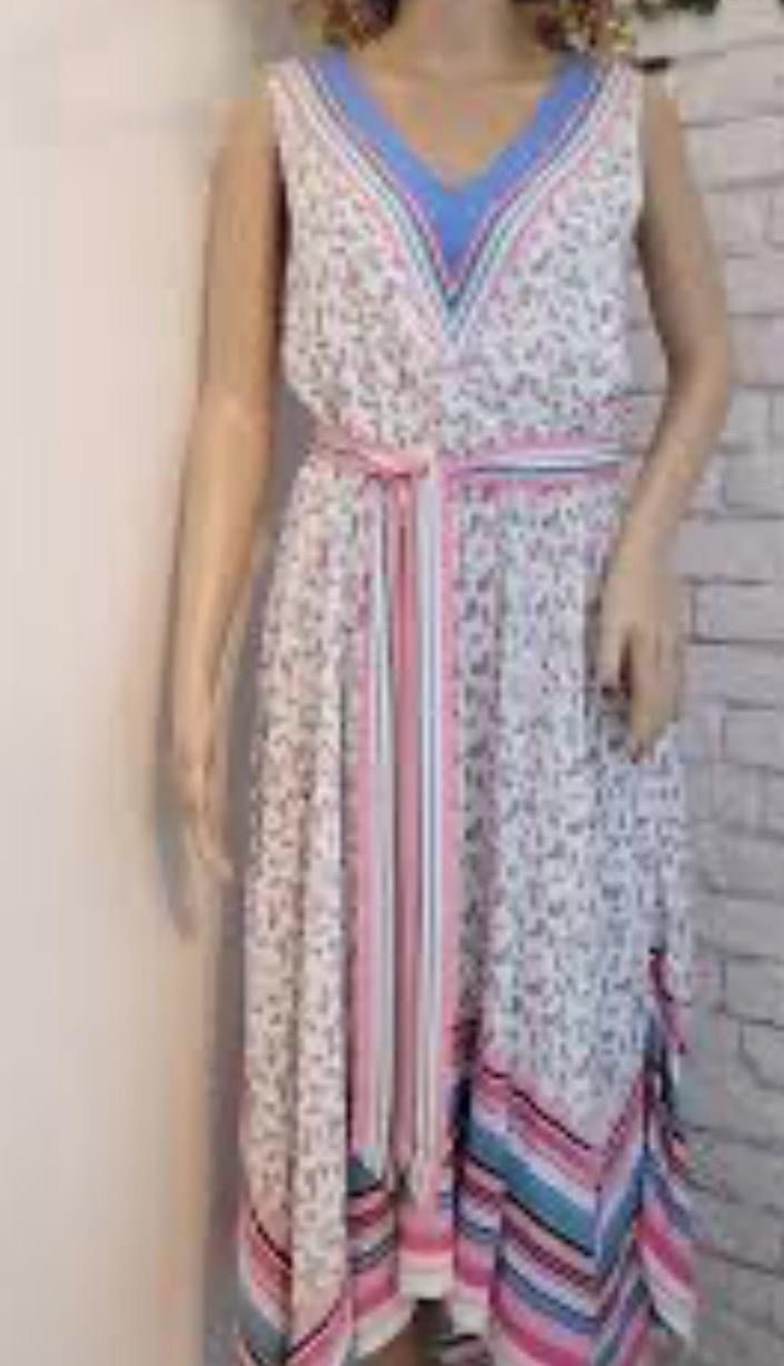 Tom Tailor Kleider: Tom Tailor Sommerkleid Gr. 40/42 blau/rosa – Gebraucht aus Adliswil von JadrankaR 3