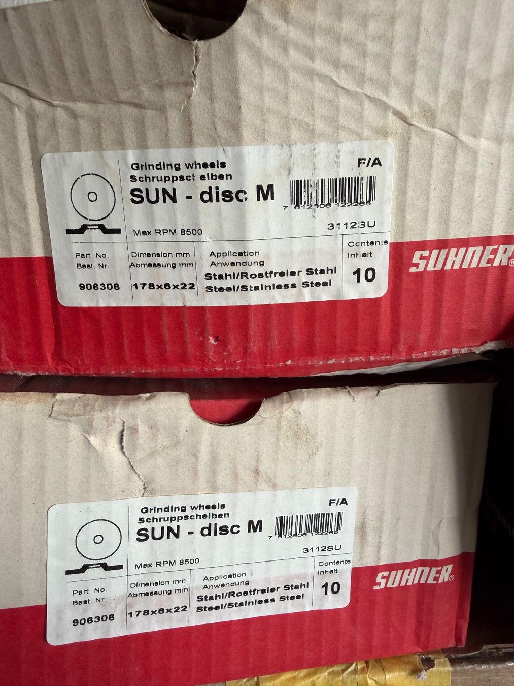 Suhner Tutti gli attrezzi: Schruppscheiben Suhner Sun Disc M 30 Winkelschleifer – Usato da Nussbaumen AG venduto da normajeanbaker 5