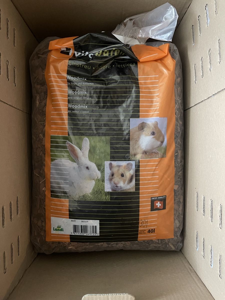 Käfige, Transport & Sicherheit: Landi Vitabalance Woodmix Einstreu 40L – Gebraucht aus Rotkreuz von Yamachris