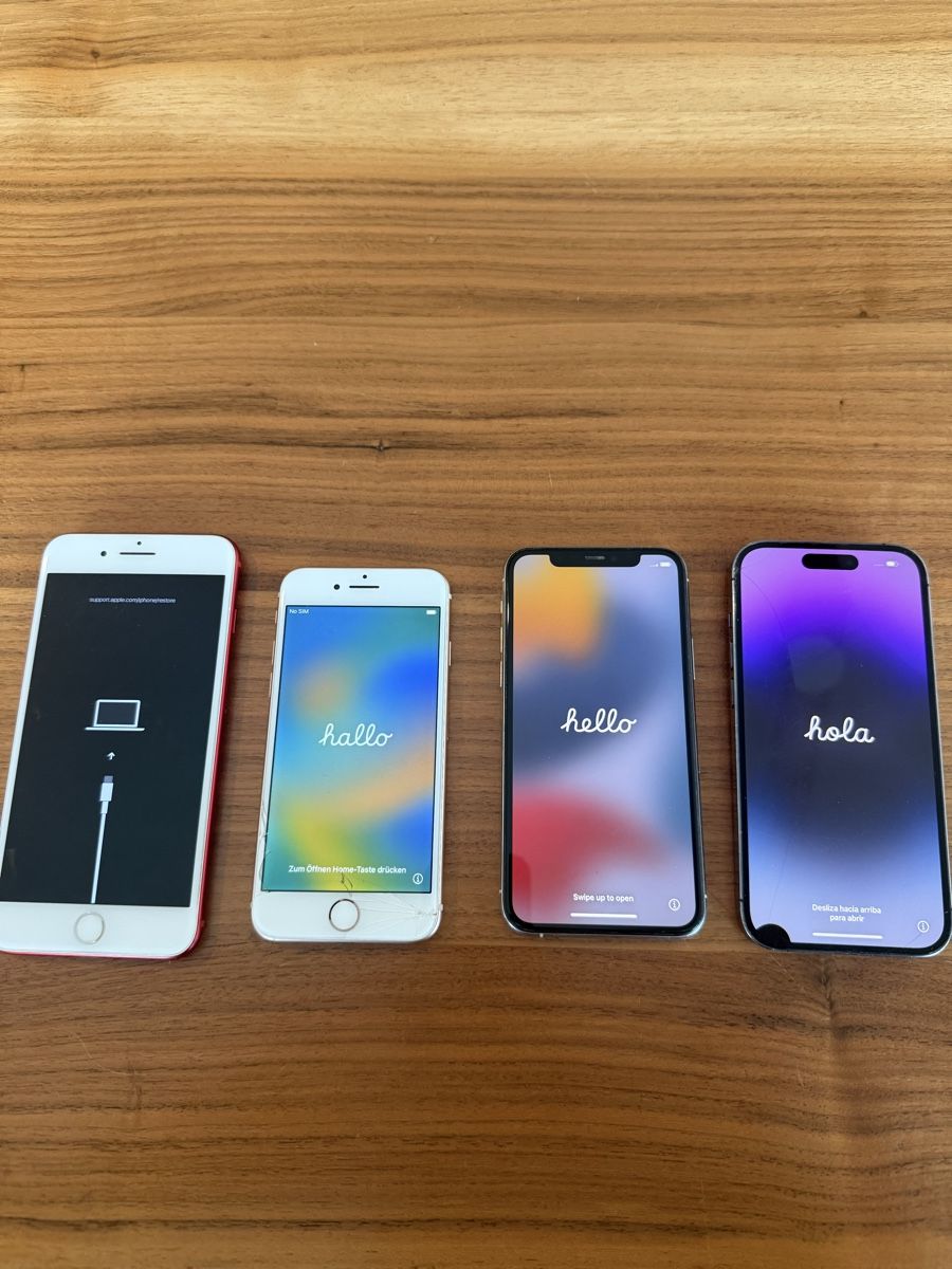 Apple Handys / Smartphones: 4 apple Iphone – Gebraucht aus Locarno von val_h2mn