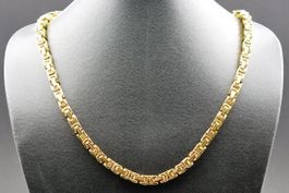 Königskette Halskette 50cm8x8mm IP gold